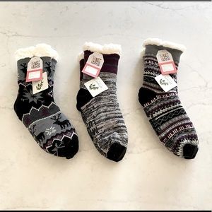 3 Pairs Women's MUK LUKS Cabin Socks
